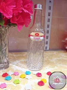 بطری آب شیشه لاوندر
