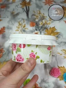 فریزری گرد گلدار 4 عددی - تصویر 2