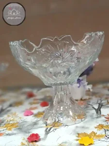 کاسه آجیل پایه دار خورشیدی تراش