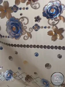 سفره و رومیزی خارجی ابریشمی طلایی - Image 3