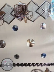سفره و رومیزی خارجی ابریشمی طلایی - Image 4