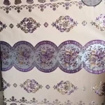 سفره و رومیزی خارجی ابریشمی طلایی