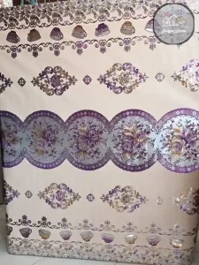 سفره و رومیزی خارجی ابریشمی طلایی