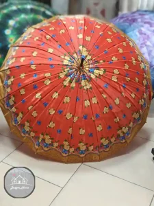 چتر گلدار نارنجی - Image 6