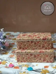 جعبه فلزی جواهرات مستطیل