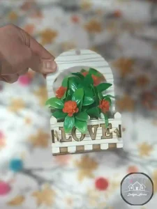 جاکلیدی چوبی گلدار - Image 2