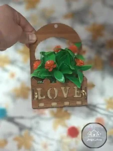 جاکلیدی چوبی گلدار - Image 4