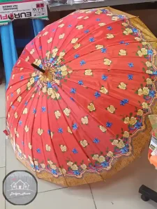 چتر گلدار نارنجی - Image 2