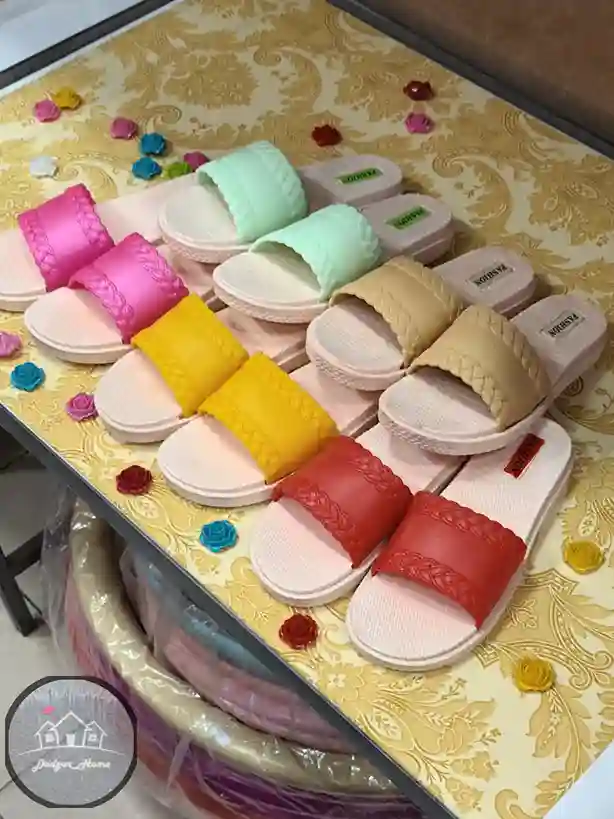 دمپایی زنانه آوش مدل حصیرباف