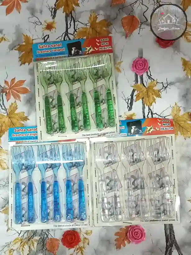 چنگال رنگی اکرولیک