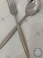 قاشق و چنگال استیل طرح ماینز - Image 5