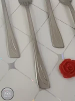 قاشق و چنگال استیل مدل لینا - تصویر 4