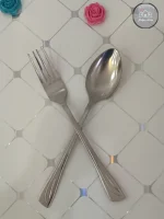 قاشق و چنگال استیل مدل لینا - تصویر 3