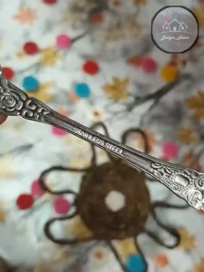 قاشق و چنگال استیل مدل نگین - Image 6