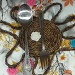 قاشق و چنگال استیل مدل دلی