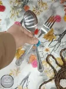 قاشق و چنگال استیل مدل دلی - Image 3