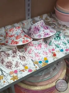 کلاه دخترانه گلدار - Image 3