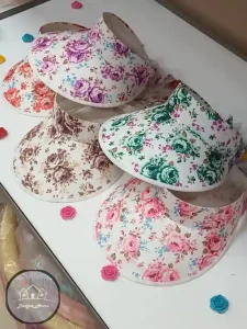 کلاه دخترانه گلدار