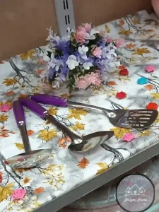 ست کفگیر و ملاقه دسته بنفش - Image 3