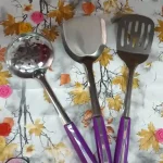 ست کفگیر و ملاقه دسته بنفش