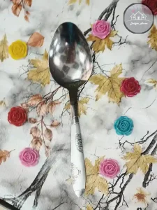 کفگیر نیمه گود گل لیزری