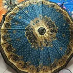 چتر گلدار طلایی