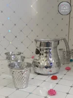 ست پارچ و لیوان روحی پولکی - Image 3
