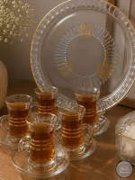 سرویس چایخوری 4 خط دسته دار گلجام 14 پارچه