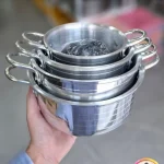 قابلمه روحی طرح استیل کوچک دسته دار