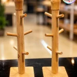 استند فنجان قهوه چوبی